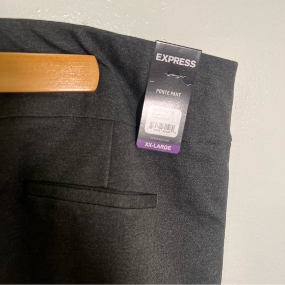 Express Ponte Pant Charcoal Heather Gray XXL - Picture 11 of 14